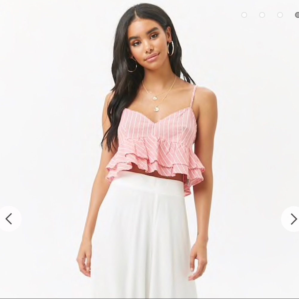 Forever 21 strip cropped lace-cami
